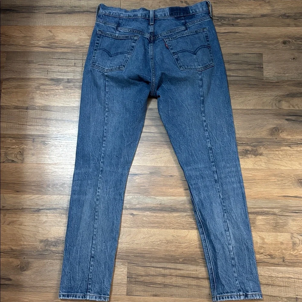 Levi’s Altered 29X28 Blue Denim Jeans Skinny Flattering Sexy Pants Bottoms Fly - Picture 8 of 10